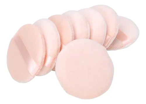 Esponjas Para Polvo Senkary 8 Piezas 8.5 Cm Algodón Suave Pa