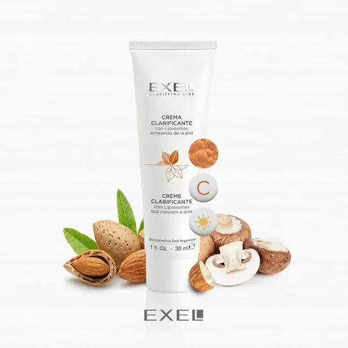 Crema Clarificante Con Liposomas Aclarantes Exel 30 Ml Momento De Aplicación Día Noche Tipo De Piel Todo Tipo De Piel
