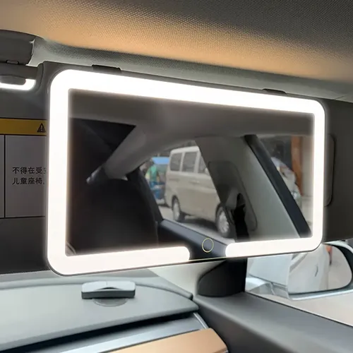 Espejo Para Visera De Auto Con 3 Modos De Luz
