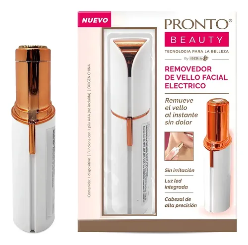 Depiladora Facial Pronto Beauty Inalámbrica Blanca