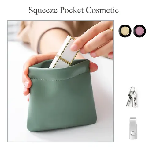 3 Bolsos De Maquillaje Impermeables Para Cartera