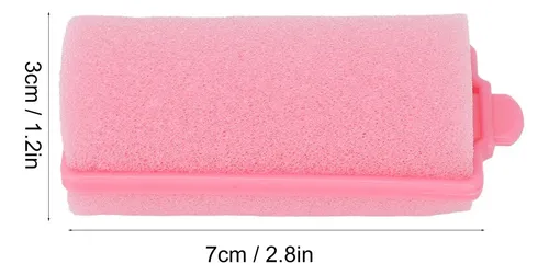 12 Rodillos For El Cabello Con Esponja De Espuma, For
