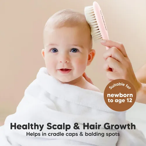 Cepillo De Pelo Para Bebés Keababies De Madera Con Cerdas Su