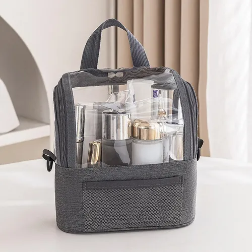 Bag Cosmetics Clear Toiltries Neceser, Bolsa Con Forma De Z