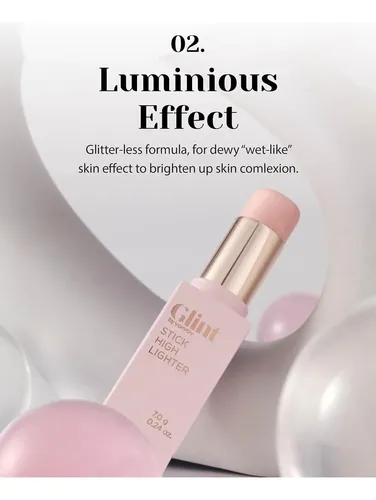 Glint Stick Highlighter (rosy Moon, 0.27oz) – Multi-uso I…