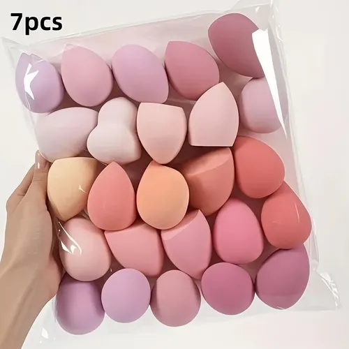 Juego De Esponjas De Maquillaje Profesional, 7 Unidades, Al