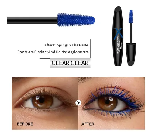 Máscara De Pestañas Alargadora Azul Para Ojos, Varita De Rím