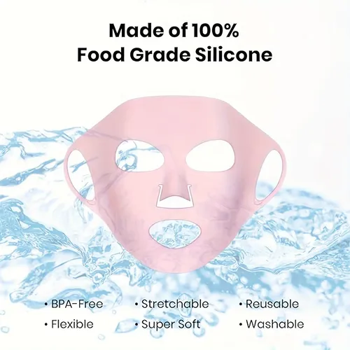 Mascarilla Facial De Silicona 3d De 1 Pieza, Hidratante Y Re Todo Tipo De Piel