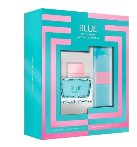 A Banderas Set Blue Seduction Mujer Edt 80ml + Deo 150ml