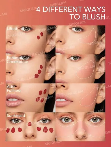 Color Bloom Sheglam rubor tono del maquillaje Birthday Suit
