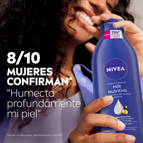 NIVEA Crema Corporal Milk Nutritiva 100ml