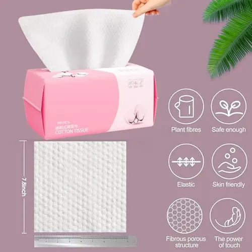 Toalla Facial Desechable De 100 Unidades Para Lavar En Seco,