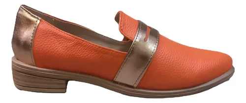 Zapato Mocasin Bajo Ioris Con Vincha Y Talonera Combinada