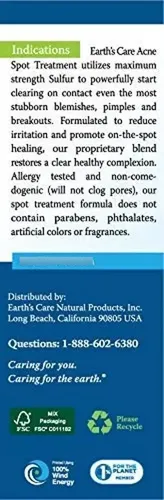Tratamiento Localizado Para El Acné Earth’s Care Crema De Az