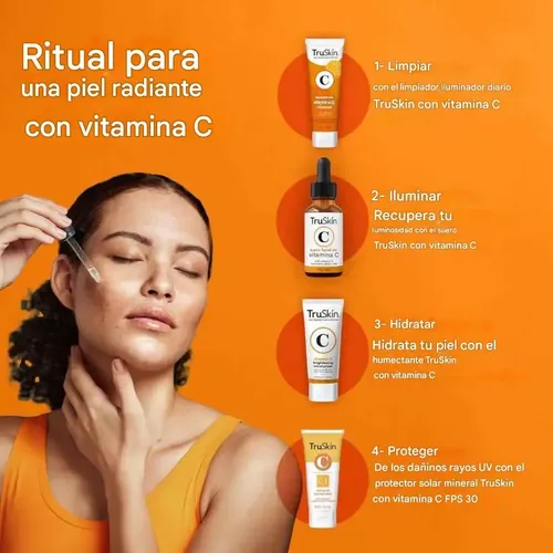 Serum Vitamina C Antimanchas Acido Hialuronico Truskin 30ml