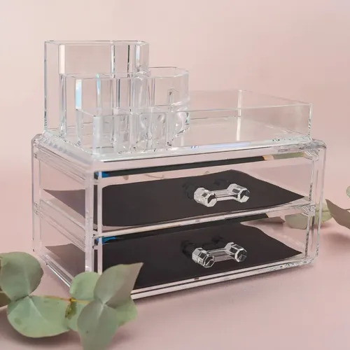 Organizador De Maquillaje Porta Cosméticos Acrílico Makeup