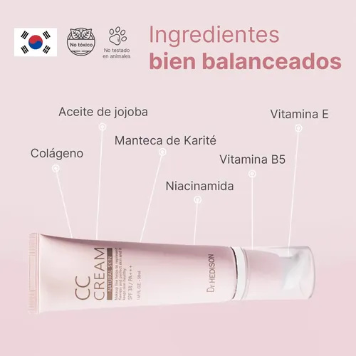 Dr. Hedison Cc Cream Hidratante Spf 38 50 Ml