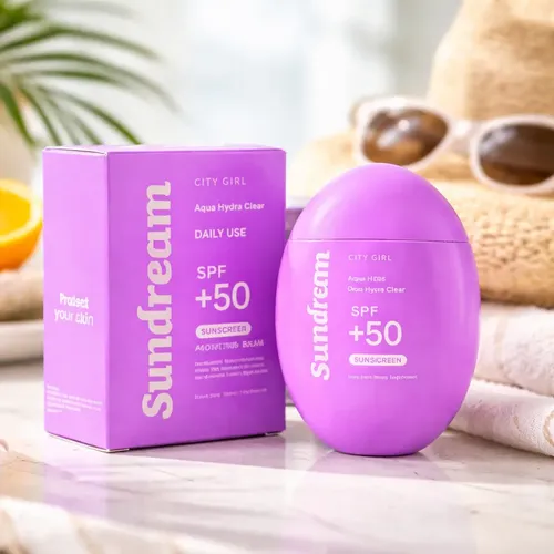 Protector Solar City Girl Sundream Aqua Hydra Clear Spf 50 5