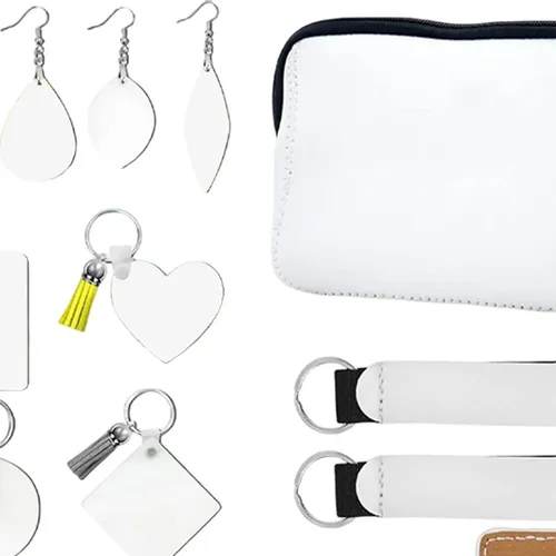 Compatible Con Genérico Kit Sublimación 32 Pzas Llaveros /