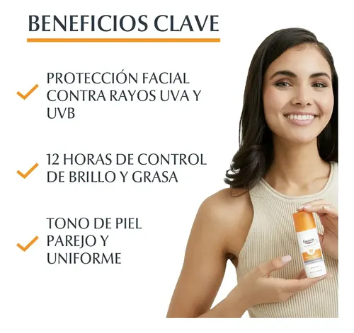 Protector Solar Facial Eucerin Sun Fps 50+ Tono Claro 50 Ml