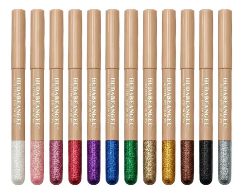Set De 12 Lapices Delineadores Para Labios Con Vitamina E Glitter B
