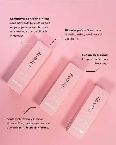 Espuma De Higiene Intima Myway Sexitive Hipoalergenica Mujer