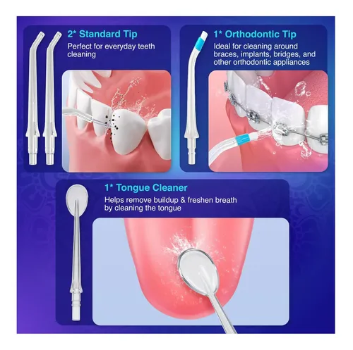 Gurunanda Irrigador Bucal Avanzado Con Hilo Dental