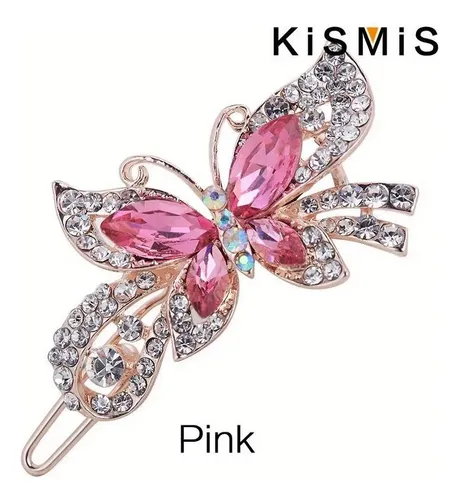 Broche De Pelo Mariposa Con Cristales – Accesorio Elegante