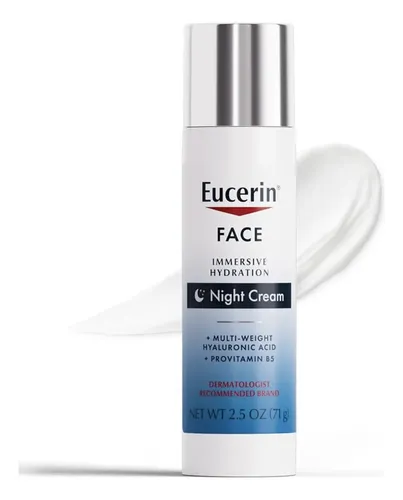 Eucerin Face Crema De Noche Hidratación Inmersiva 71g Tipo De Piel Todo Tipo De Piel