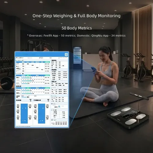 Pantalla A Color Inteligente Con Escala De Grasa Corporal De Cross-border Best-selling Eight-electrode Body Fat Scale 30016 (cs10p)