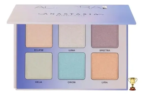 Kit iluminador Aurora Anastasia Beverly Hills Make Tone Glow, paleta de 6 tonos