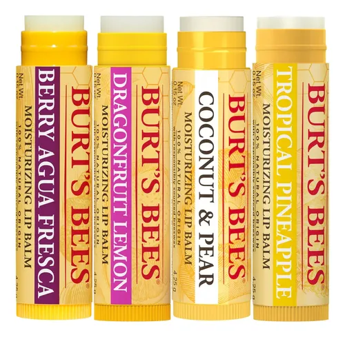 Bálsamo labial Burt’s Bees Tropical Pineapple, frutos rojos