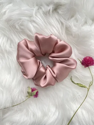 Scrunchie Colita Para El Pelo Cabello Anti Frizz Satén Raso