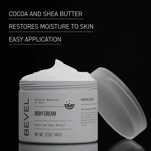 Crema Corporal Bevel Cocoa, Manteca De Karité, 340 G
