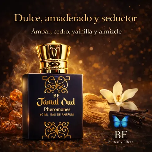 Eau de Parfum Jamal Oud para Hombre de Butterfly Effect con Feromonas, 60 mL
