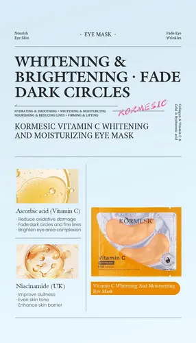 W Juego De 10 Mascarillas Vc Para Ojos Humectantes E W,