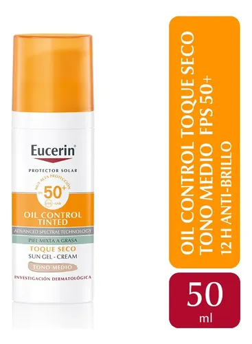 Eucerin Sun Fps 50 Oil Control Medio Toque Seco Facial 50 Ml