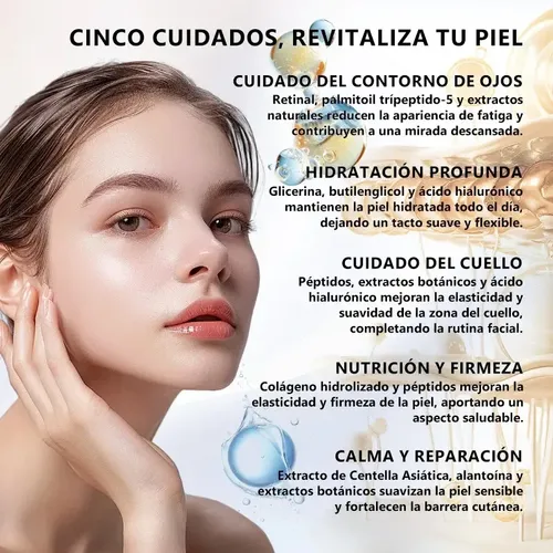 Kit Weud 5 En 1: Cremas Y Sueros Para Cuidado Facial Complet