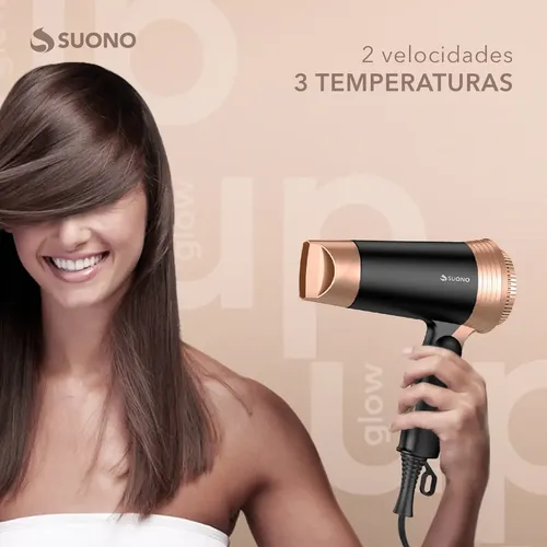 Secador De Pelo Suono Plegable De Viaje Función Frío