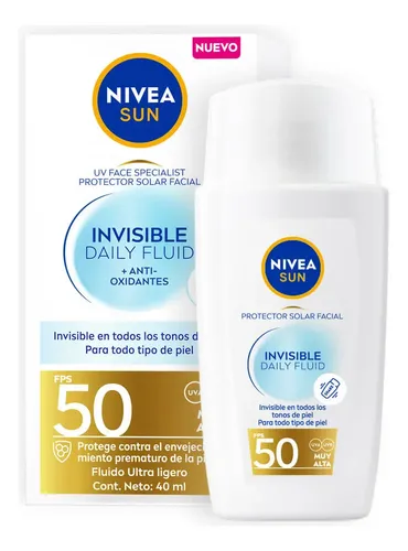 Nivea Protector Solar Facial Invisible Daily Fluid Fps 50 40