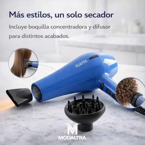 Secador De Pelo Profesional 2000w Master Tools Huayra Mt600