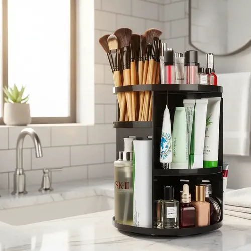 Organizador Porta Cosméticos Giratorio Multiuso Giro 360