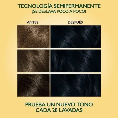 Tinte Natural hair color Semipermanente Negro Azulado 120ml Wella
