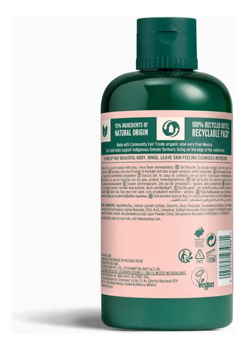 Gel De Baño The Body Shop Aloe Vera 250 Ml De Jabón Líquido