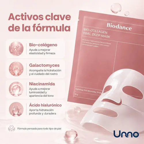 Pack X10 Mascarilla Hidrogel Colágeno Biodance Coreana