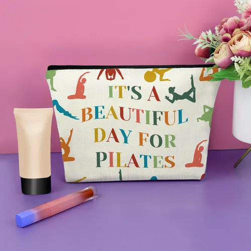 Sazuwu Regalos Para Amantes Del Yoga Bolsa De Maquillaje Reg