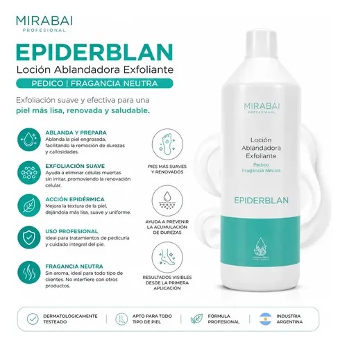 Loción Ablandadora Exfoliante Epidermico Pedico Fragancia Neutra