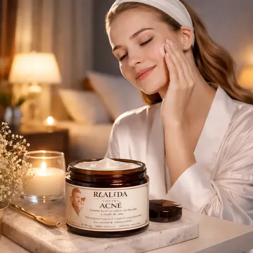 Crema Facial Antiacné Con Zinc Y Tallow Clarificado 50g
