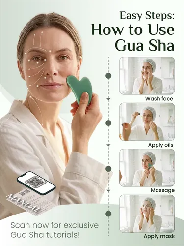 Gua Sha Facial Rena Chris Piedra Cobalt Green