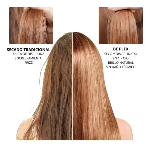 Plancha De Pelo 2 En 1 Seca Y Alisa Al Mismo Tiempo